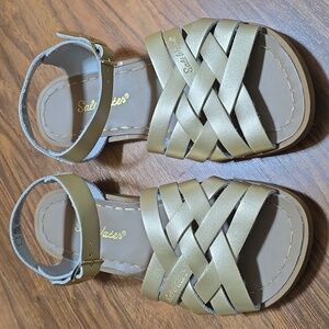 Salt Water Retro Gold Sandals